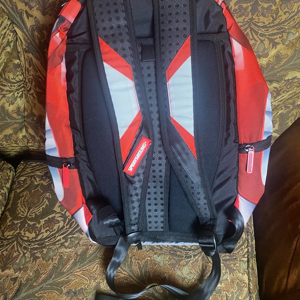 Sprayground Red Ranger Helmet Backpack - Picture 2 of 7